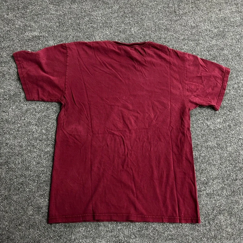 Champion T-Shirt Mens Medium Maroon Lee University Collegiate Short Sleeve - Picture 6 of 9